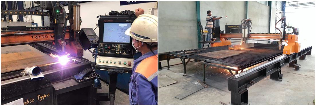 เครื่องพลาสม่า CNC ตัดแผ่นโลหะ เหล็ก สแตนเลส อลูมิเนียม เครื่องพลาสม่า CNC ตัดแผ่นโลหะ เหล็ก สแตนเลส อลูมิเนียม
